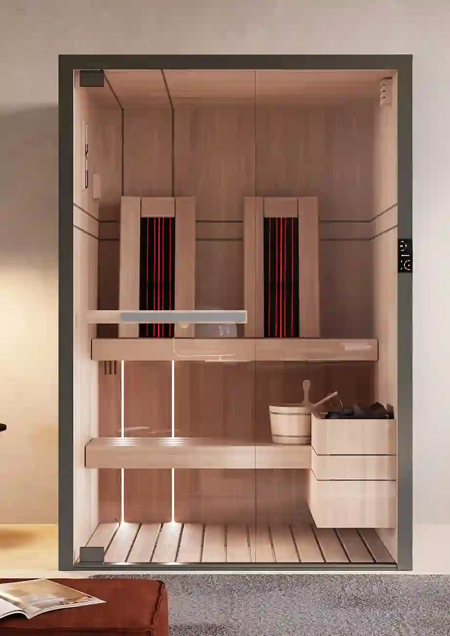Celsius Sauna detail van het houtwerk