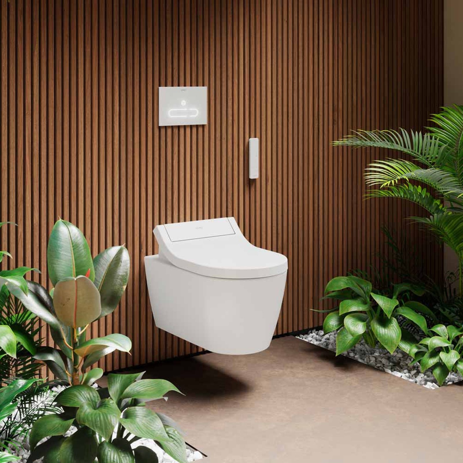 Sfeerbeeld van de Duravit SensoWash Classic douche-wc zitting