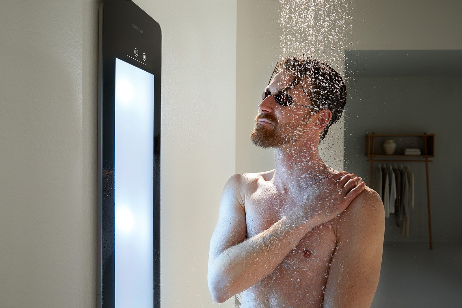 Sunshower uv-paneel in de douche