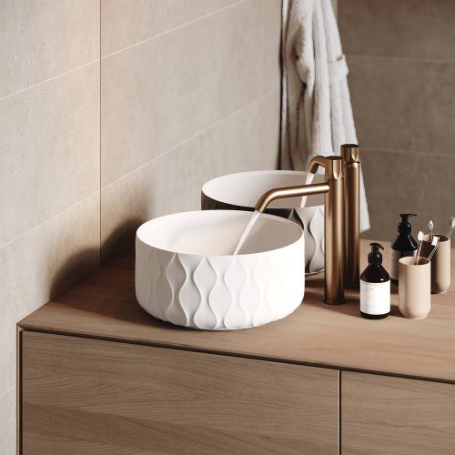 LoooX Ceramic Waves met stromend water