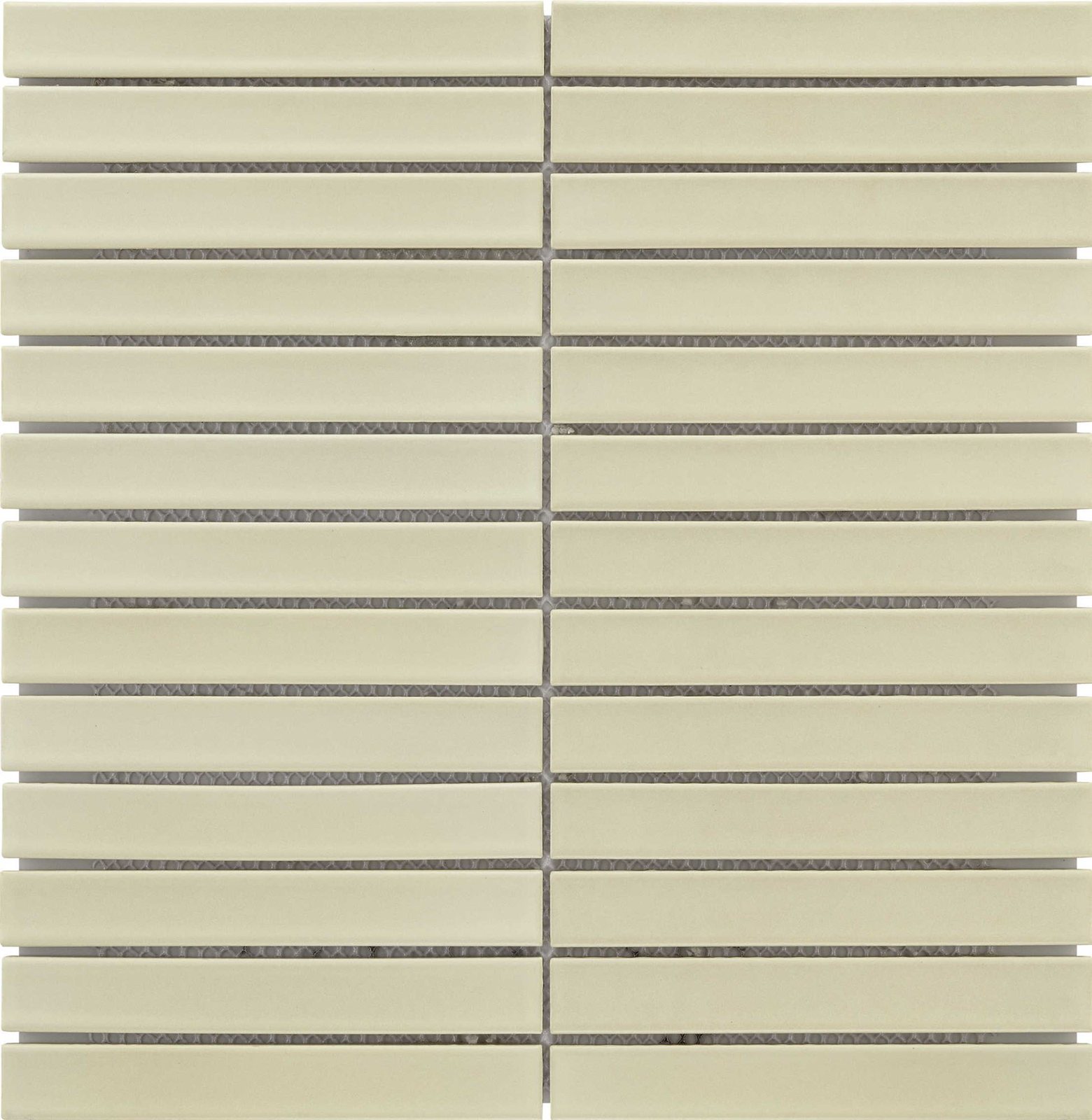 Stripmozaïek in crème