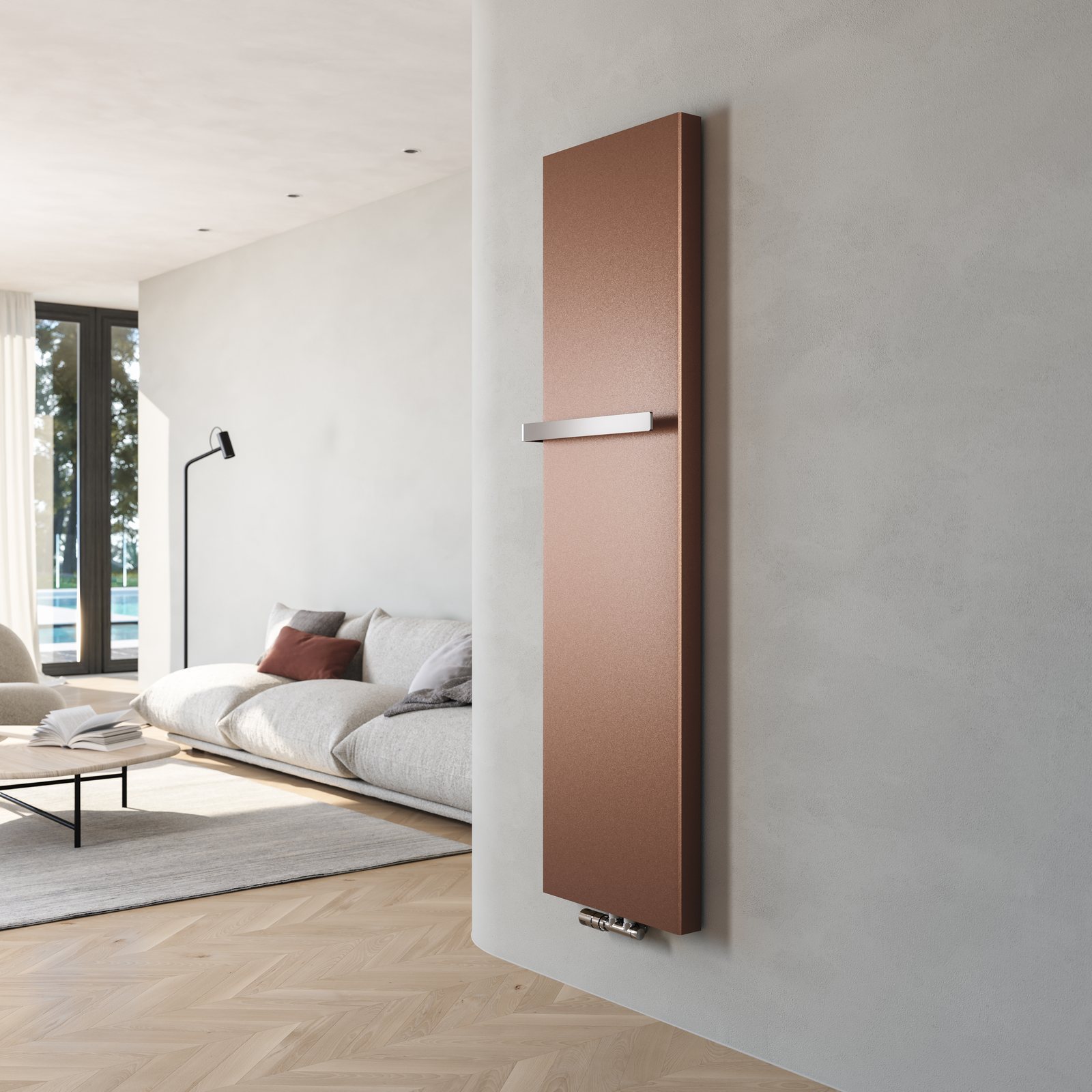 Instamat Stretta radiator in mat zwart