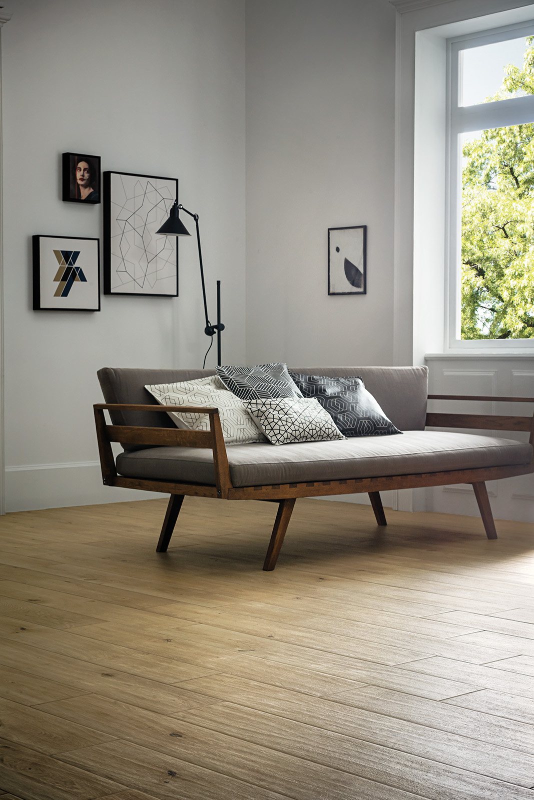 Houtlook planken in verspringend verband