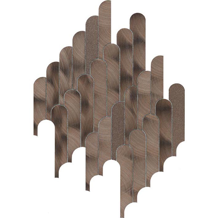 Metallic mozaïek met golfreliëf