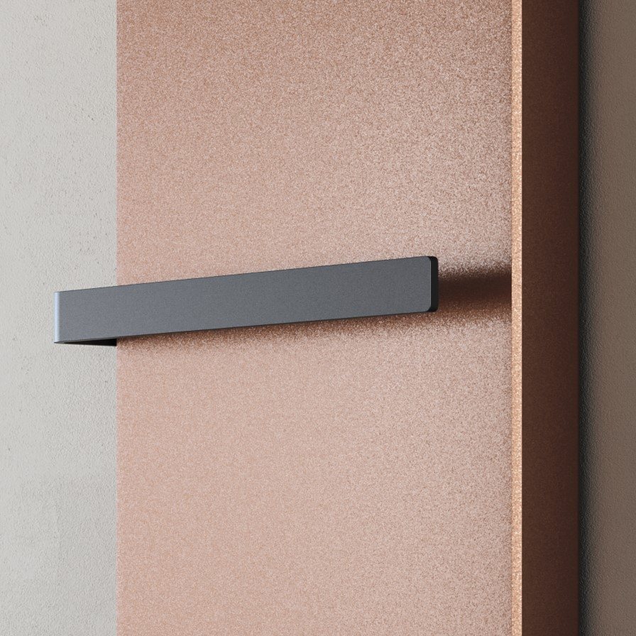 Radiator in mat zwart
