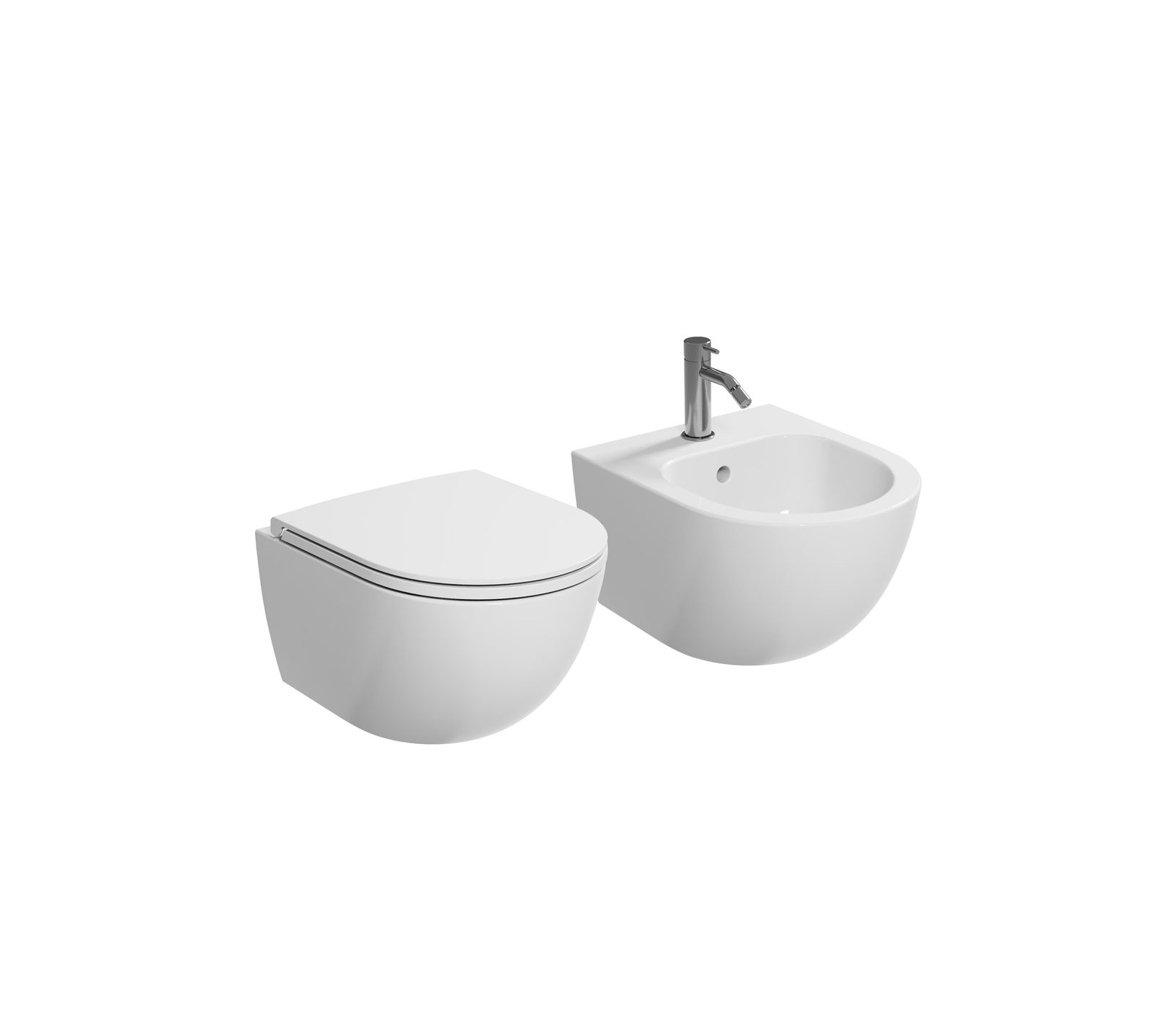 Compact wandcloset en bidet Mini Living van NIC Design