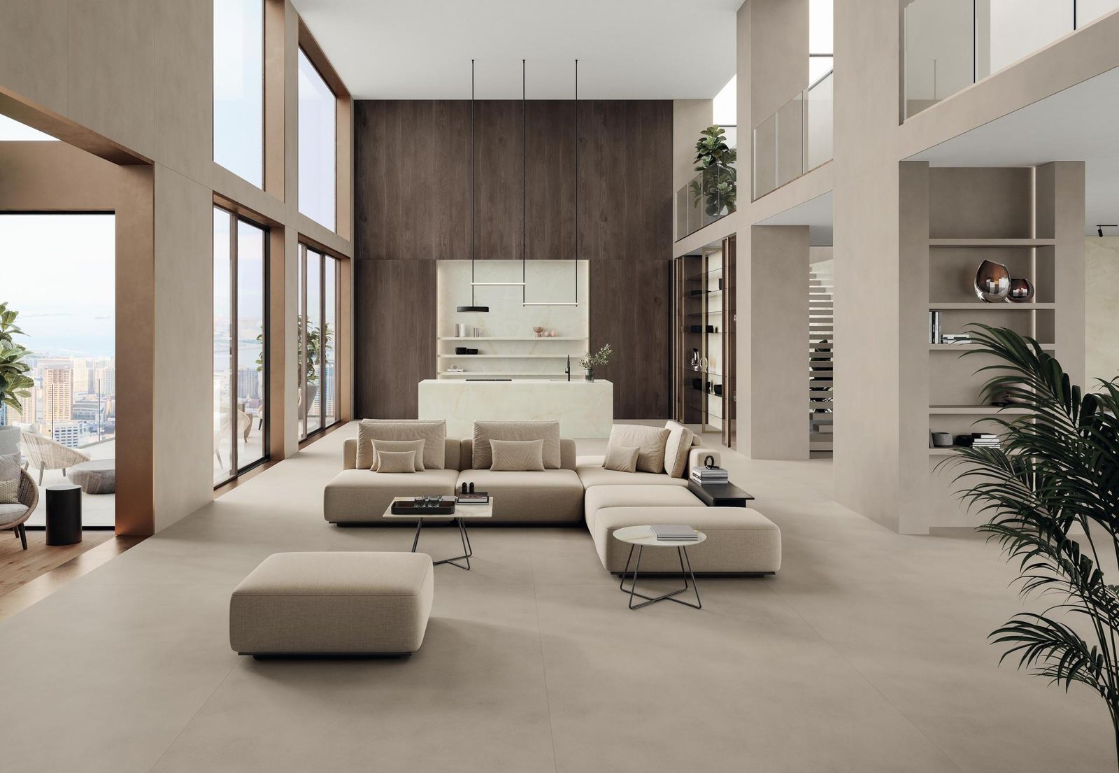 Grootformaat platen in interieur