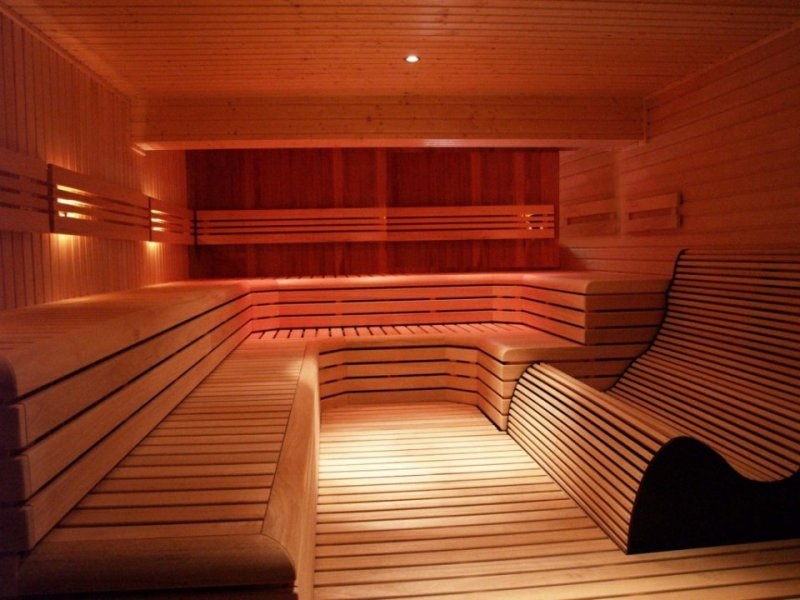 wellness sauna, badkamer sauna