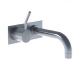 Vola Monoknop inbouw badmengkraan met vaste baduitloop 160 mm 2112CM